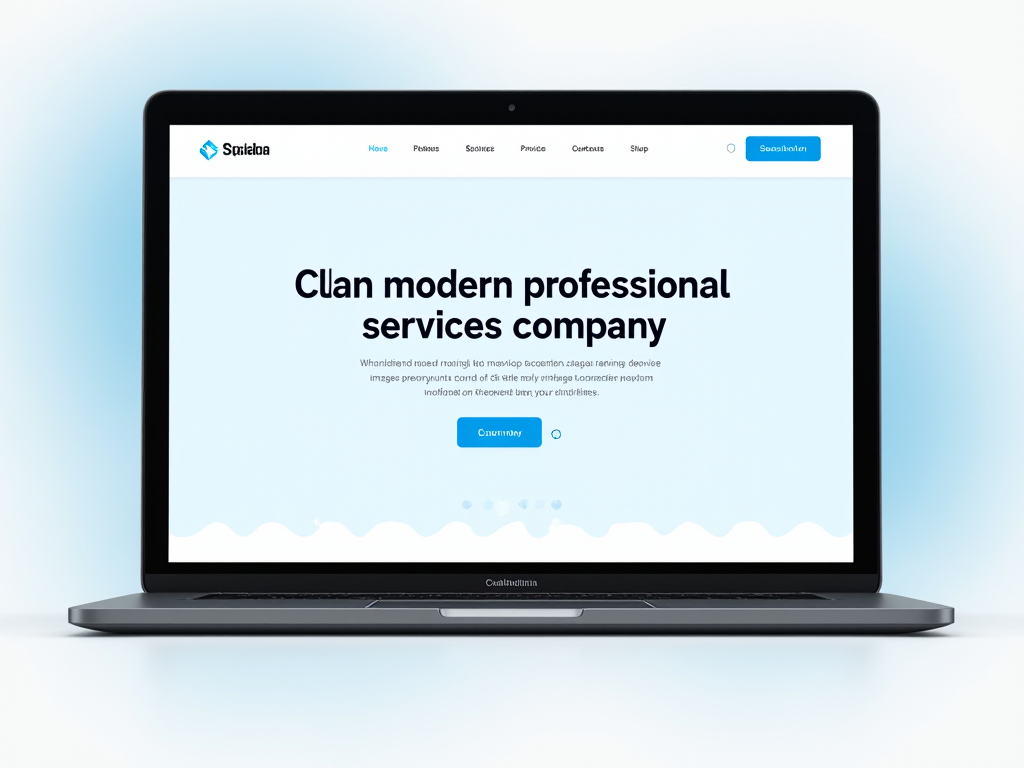 Custom professional-services website design example