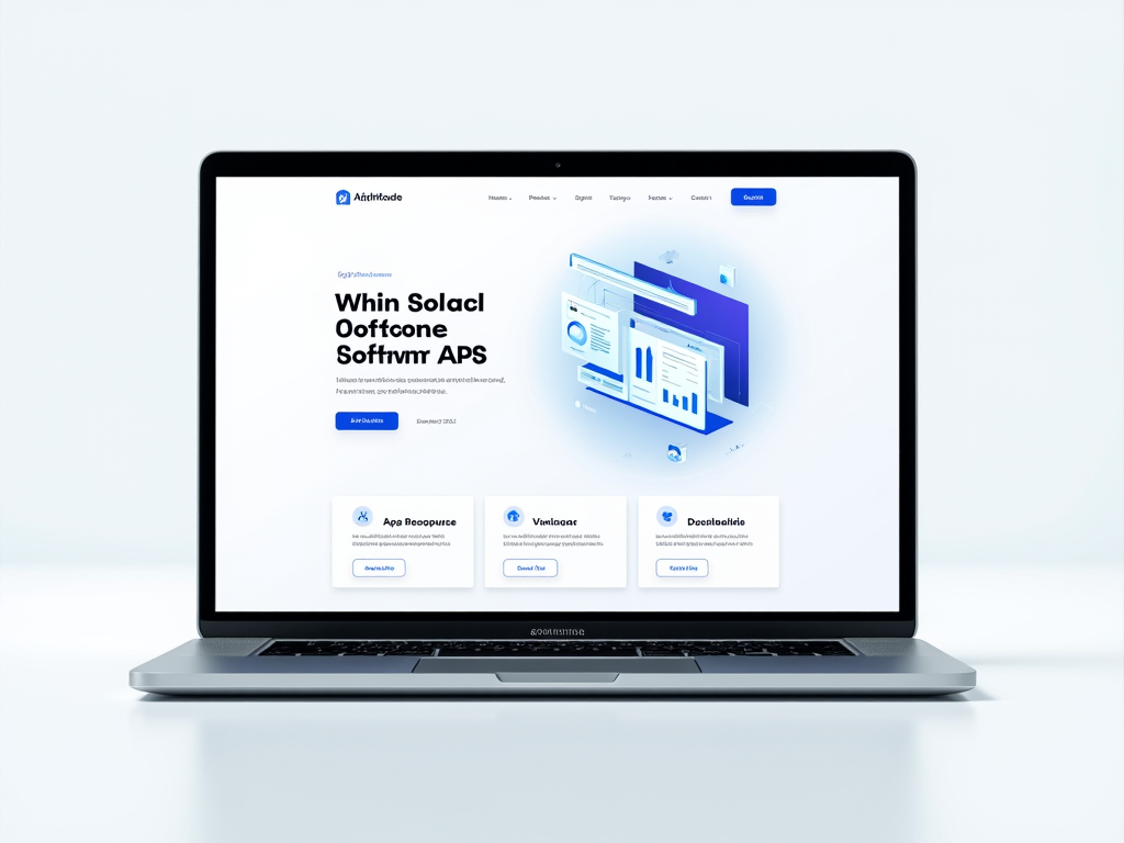 Modern CMS and landing-page website design example